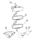 Genuine Mopar Mirror Cover 68306588AA New. Price: $24.83.