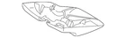 Genuine Volvo Interior Rear View Mirror Cover 31299051 New. Price: $20.40.