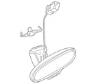 Genuine Audi Mirror Inside 81A-857-511-N-9B9 New. Price: $801.06.