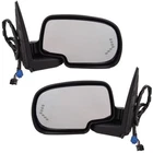 For Silverado Truck Mirror Power Heated W/signal Puddle Light & Dimmer Pair Set New. Price: $420.95.