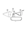 Genuine Mopar Inside Rear View Mirror 6WY70DX9AC New. Price: $101.32.