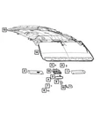 Genuine Mopar Inside Rear View Mirror 68462961AA New. Price: $96.44.
