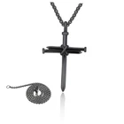 Cross Pendant For Car Rearview Mirror, 3 Nails Metal Black New. Price: $10.83.