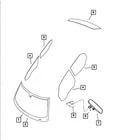 Genuine Mopar Inside Rear View Mirror 4806227AE New. Price: $252.29.