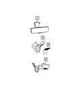 Genuine Mopar Inside Rear View Mirror 68480338AA New. Price: $711.85.