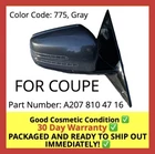 2010-2014 Mercedes W207 E350 E550 Coupe Right Passenger Side View Mirror Gray Oe Used. Price: $199.94.