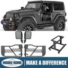 Hooke Road Half Doors Storage Cart Side Mirrors For 2018-2026 Jeep Wrangler Jl New. Price: $199.41.