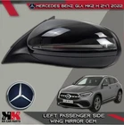 Mercedes Benz Gla MK2 H247 2022 Left Passenger Wing Mirror Black 16 Pin Oem Used. Price: $335.30.