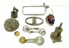 Vintage Buick Rear View Mirror, Taillight, Window Handle & Car Parts Lot Metal Used. Price: $48.00.