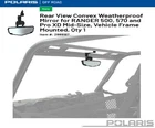 Polaris Ranger 500/570/PROXD Mid Sz Rearview Convex Mirror Frame MOUNTED-2889187 New. Price: $99.99.