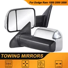2X Chrome Tow Mirrors & White Running Light Fits 03-08 Dodge Ram 1500 2500 3500 New. Price: $140.79.
