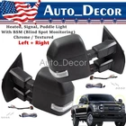 2017-2022 Ford F-250 F-350 Left Right Front Door Side Rear View Heated Bsm New. Price: $420.99.