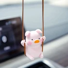 Ygmoner Super Cute Swinging Car Mirror Hanging Piggy, Orange, Pink New. Price: $16.97.