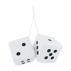 United Pacific C5038W 3" X Classic White Fuzzy Dice - 1 Pair (pack Of 2) New. Price: $10.00.