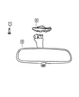 Genuine Mopar Inside Rear View Mirror 68297610AA New. Price: $42.69.
