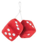 United Pacific C5038R 3-IN X Classic Fuzzy Dice Red -1 New. Price: $13.25.