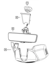 Genuine Mopar Inside Rear View Mirror 68684785AA New. Price: $38.87.