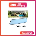 Kitbest Rear View Mirror, Universal Clip On Wide Angle Anti Glare Blue Tint Car New. Price: $16.66.