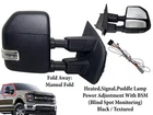 Fits 2017 2022 Ford F-250 F-350 Right Front Door Side Rear View Mirror Bsm New. Price: $209.10.