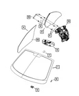 Genuine Mopar Inside Rear View Mirror 4389936AC New. Price: $277.82.