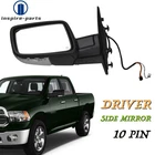 Left Driver Power Heated+led Signal Side Mirror For Ram 1500 2013-2018 New. Price: $105.09.