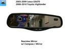 87810AC091 03-09 Lexus GX470 Mirror W/ Auto Dim & Compass Used. Price: $69.00.