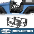 Hooke Road Tubular Half Doors W/ New Lock For 2007-2018 Jeep Wrangler Jk. Price: $159.99.