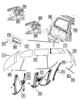 Genuine Mopar 2013-2020 Dodge Grand Caravan Inside Rear View Mirror 68104884AE New. Price: $732.23.