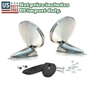 New Pair 2 Pieces Lh Rh Chrome Door Mirrors For Porsche 356A 356B 356C. Price: $128.05.
