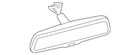Genuine Mazda Interior Rear View Mirror KD33-69-220B New. Price: $281.54.