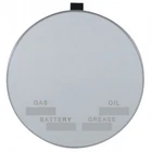 United Pacific 4" Round Visor Vanity Mirror W/service Info Markers - 1 New. Price: $24.95.