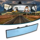 Rear View Mirror For Car, 12.1 Inch Interior Clip-on Panoramic Convex Blue New. Price: $21.05.