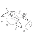 Genuine Mopar Inside Rear View Mirror 55112980AA New. Price: $157.95.