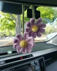 Crochet Daisy Car Accessories For Women Cute Rear View Mirror Hanging Charms ... New. Price: $17.86.
