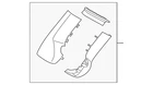 Genuine Bmw Mirror Cover 51-16-5-B5F-FA2 New. Price: $30.59.