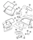 Genuine Mopar Inside Rear View Mirror 4894387AA New. Price: $190.74.