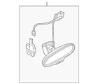 Genuine Audi Mirror Inside 8T0-857-511-AF-EP5 New. Price: $388.42.