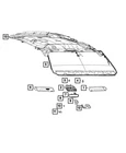 Genuine Mopar Inside Rear View Mirror 68339588AB New. Price: $193.97.
