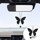 Bling Butterfly Diamond Car Hanging Accessories, Crystal Rear View Mirror... New. Price: $15.89.
