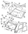 Genuine Mopar Inside Rear View Mirror 55157459AA New. Price: $163.30.