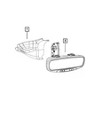 Genuine Mopar Inside Rear View Mirror 5XR36DX9AC New. Price: $174.64.